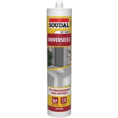Soudal Voegkit Silicone Universeel Wit 300 Ml