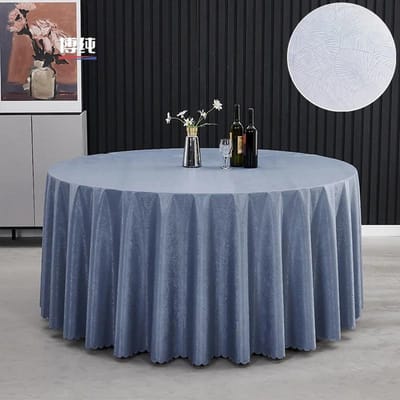 280cm Restaurant Hotel Tafelkleed Waterdicht en Oliebestendig High-end Bruiloft Tafelkleed Grote Ronde Feesttafelkleden 180cm Round
