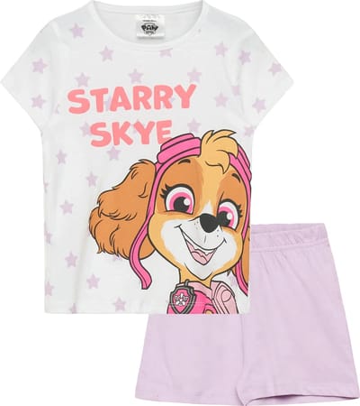 Paw Patrol Shortama - Maat 98 - Katoen - Skye - Meisjes Pyjama - Paars
