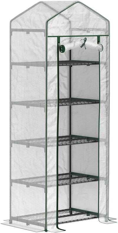 5 Laags Tuinkas - Tuin Kas - Kweekkas - Kweektent - Kweekset - Kweekkast Buiten - Broeikas - Broeikas Kweekkas - Kas - Tuinkas - Tuin - Moestuin - Moestuin Gereedschap