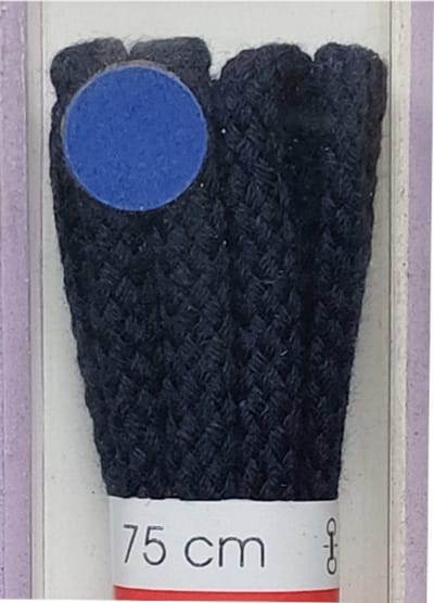 Ronilux Veter - Donker Blauw - Sport Rond - Koord Veters - Lengte 75 cm - Dikte 4 mm - Schoenveter