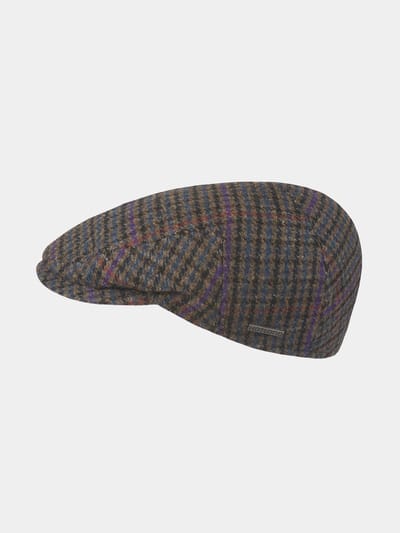 Danny - Shetland wollen flat cap - Bruin