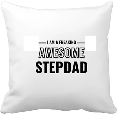 Akyol - i am a freaking awesome stepdad Kussen hoes - Papa - de meest geweldigste stiefvader - vader cadeautjes - vaderdag - verjaardagscadeau - verjaardag - cadeau - geschenk - kado - gift - vader artikelen - 40 bij 40 cm