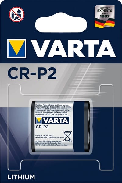 10 Stuks - Varta CR-P2 Professional Photo Lithium 6V 1600mAh batterij