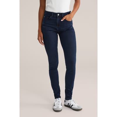 WE Fashion 5-pocket Mid Waist Navy Blue Taglia: W26L30 | Pantaloni skinny Outlet | Donna | Blu