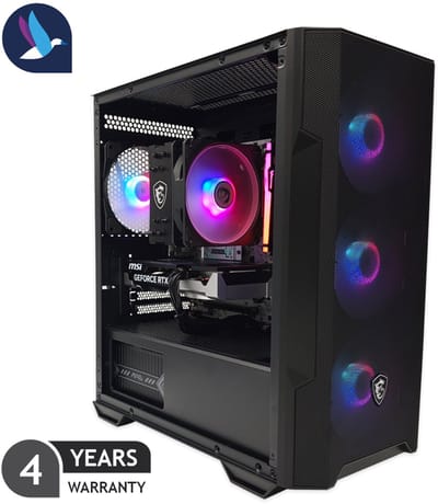 Spectre Gaming PC - AMD Ryzen 5 7500X3D - NVIDIA RTX 5060 - 32 GB RAM - 1 TB SSD - WiFi - BT
