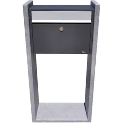 Brievenbus Gent - Belgische Blauwe Hardsteen - Antraciet - 45x100x18cm