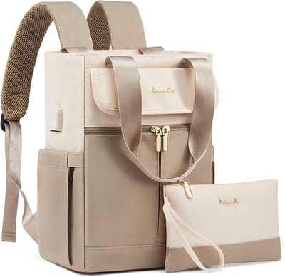 Dames kleine stad rugzak en handtas 2-in-1 multifunctionele tas voor dagelijks gebruik