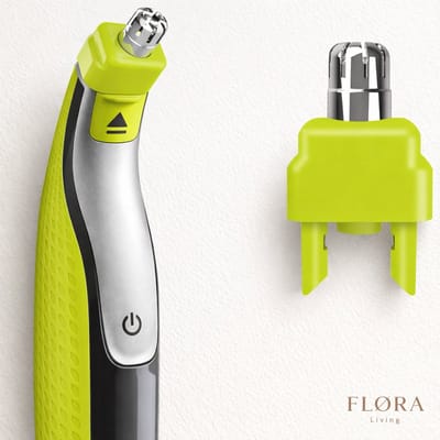 FLØRA Living Neushaartrimmer neushaar Opzetstuk voor Philips OneBlade – Reservemesjes – Geschikt voor QP2520 / QP2630 & OneBlade Pro 360