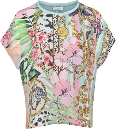 Princess goes Hollywood • zijden t-shirt barok • maat 36