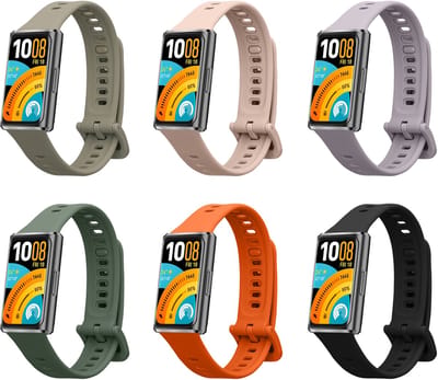 kwmobile 6x armband geschikt voor Huawei Band 11 / Band 11 Pro -Verstelbaar - Bandjes voor fitnesstracker in meerkleurig