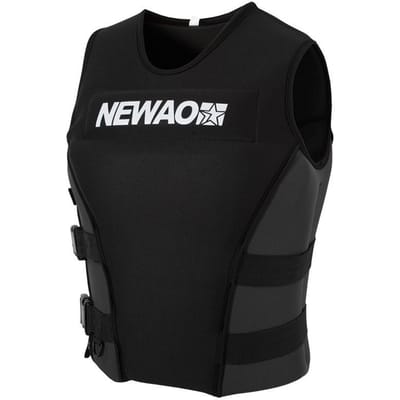 Hoge kwaliteit S-4XL professioneel zwemvest voor volwassenen zwemmen vissen zwemvest watersport zomer zwemmen overlevingsvest M zwart