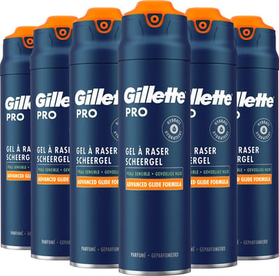 Gillette Pro - Scheergel - Verkoelt De Huid - Voordeelverpakking 6 x 200ml
