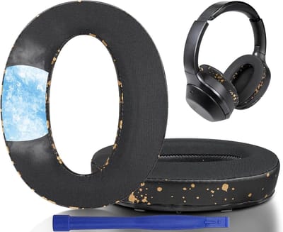 Vervangende Oorkussens voor Sony WH-1000XM2 en MDR-1000X Hoofdtelefoons, Gel Kussens met Geluidsisolatie en Extra Dikte (Zwart)