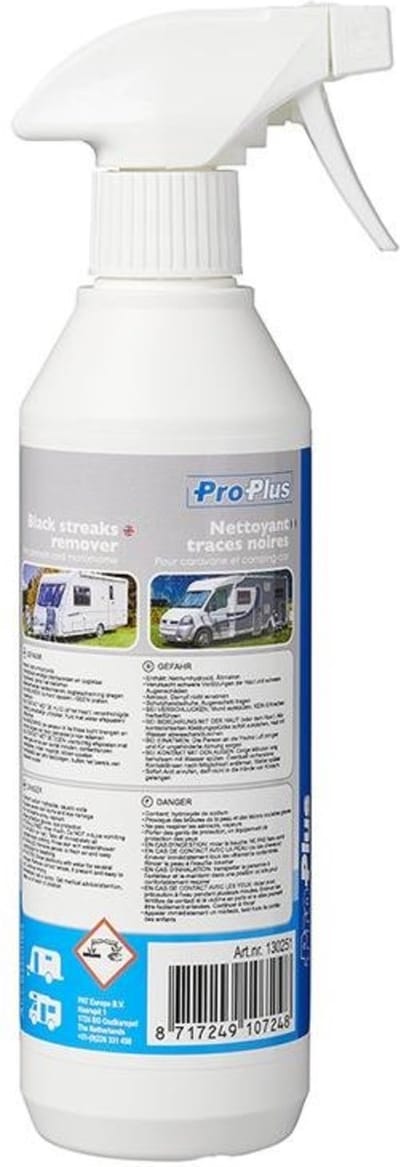ProPlus Zwarte strepen verwijderaar - voor caravan en camper - 500 ml - sterk reinigend - veilig voor kunststof en glas