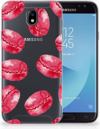 Samsung Galaxy J7 2017 | J7 Pro Siliconen Case Pink Macarons