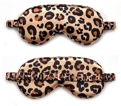 Dailygoods- Slaapmasker Luipaardpatroon - Oogmasker Comfortabel - Verstelbare Riem - Superzacht - Huidvriendelijk Materiaal - Blokkeert Licht