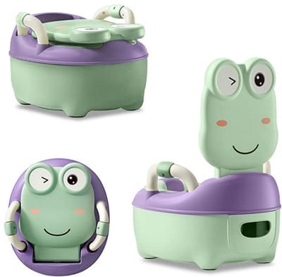 Toilettrainer voor Kinderen van 3 tot 6 Jaar - Afneembare Toiletbril met Armleuningen en Anti-Slip Voetjes