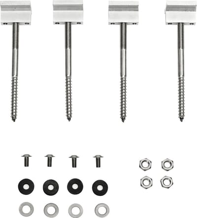 Bosch Toebehoren vlakke collectoren FKA 4-2 Dakkoppeling golf-/plaatdak, 4 stuks, 8718531025