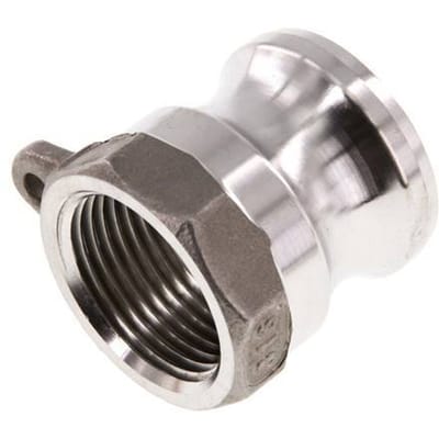 Camlock DN 20 (3/4'') Koppeling RvsRp 3/4'' met binnendraad Type A MIL-C-27487