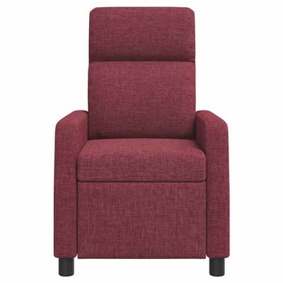vidaXL - Recliner - Wijnrood - Stof