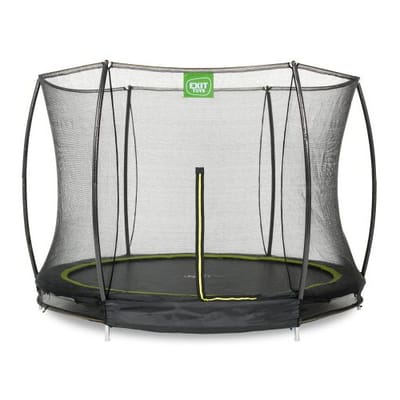 EXIT Silhouette Trampoline ø305cm - met Veiligheidsnet - Inground - Rond - Voor Kinderen - Zwart