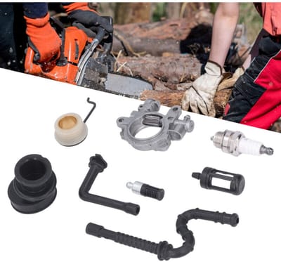 Brandstofpomptandwielset geschikt voor kettingzagen 029, 039, MS290, MS310 en MS390, inclusief vervangende brandstofleidingen, filter en bougies.