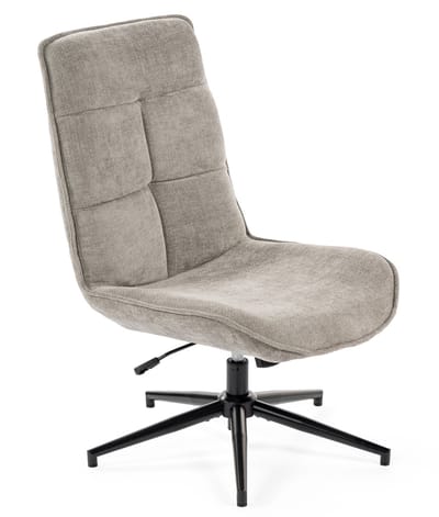 MEUBLES COSY Fauteuil – Draaibaar 360° Chenillestof – Grijze