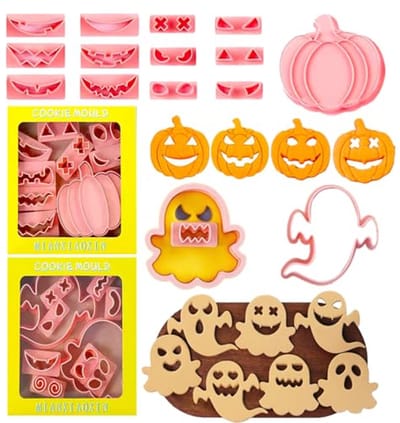 Dierlijke Koekjesvormen voor Kinderen - 8 Stuks voor Halloween & Feestdagen