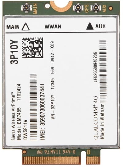 Dailygoody - Wireless 4G LTE-module-kaart - Vrije Antenne - Betrouwbare Verbinding - Compact Formaat - EM7455 Module - Geschikt voor IoT-toepassingen ...