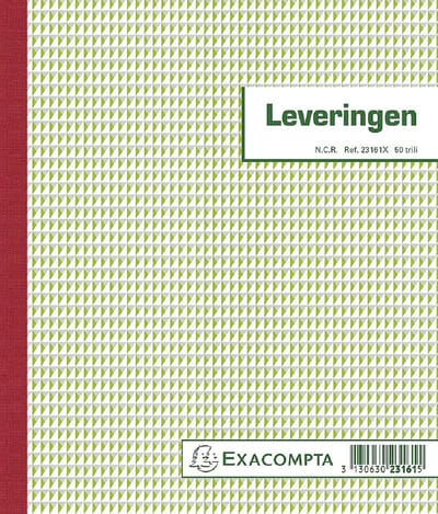 Exacompta leveringen | ft 21 x 18 cm | tripli (50 x 3 vel) | Nederlandstalig