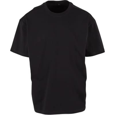 Build your Brand Cotton Loose Tee BY308 - Black - S