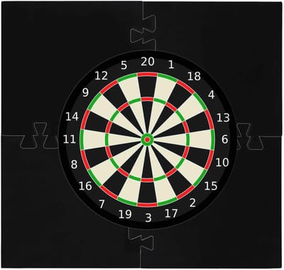 Dartbord Muurbescherming - Dart Surround - Dartspellen Thuis - Ruimtebesparend Ontwerp - 72 x 72 cm - Meerkleurig