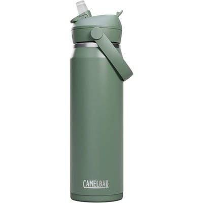 CamelBak Thrive Flip Straw Drinkfles - 600 ml - RVS - Met Rietje - Isolatie Waterfles - Groen