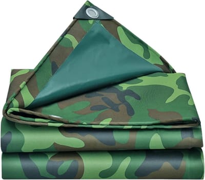 Camouflage Zeil - Waterdicht Dekzeil - Buiten Bescherming - UV Bestendig Oxford - 1x1 Meter - Groen