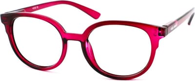 Leesbril Vista Bonita NOVA – Sterkte +0.00 - Kleur Very Berry – Met blauwlichtfilter – Trendy unisex montuur van uitstekende kwaliteit – Geen vermoeide ogen meer – Lichtgewicht – Fijne pasvorm dankzij flexveren – Inclusief briletui en doekje