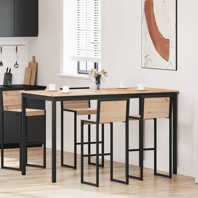 vidaXL - Bartafel - 180 - x - 90 - x - 105 - cm - Massief - grenenhout - Naturel