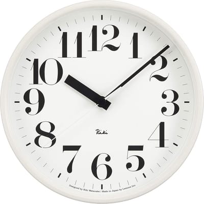 Wandklok Staal Modern Strak Wit Design Tijdloos