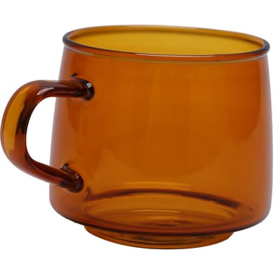 350ml Glazen Koffiekop Kristallen Koffiemok met Handvat Hoge Temperatuurbestendigheid voor Thuis en barnsteen