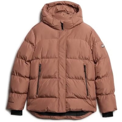 Superdry HOODED 5 BAFFLE SPORTS PUFFER Dames Jas - Maat XS