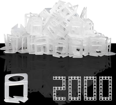 Tegelniveau Systeem 2000x 3 mm Voegclips - Tegelzettersclips voor Perfecte Tegelvoegen