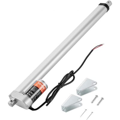 VEVOR 1500N Lineaire actuator DC 12V lineaire aandrijving IP54 elektrische lineaire motor 450 mm slaglengte Geluidsniveau ≤ 60 dB Elektrische deuropener 5 mm/s rijsnelheid Lineaire technologie Aanpassing aandrijving