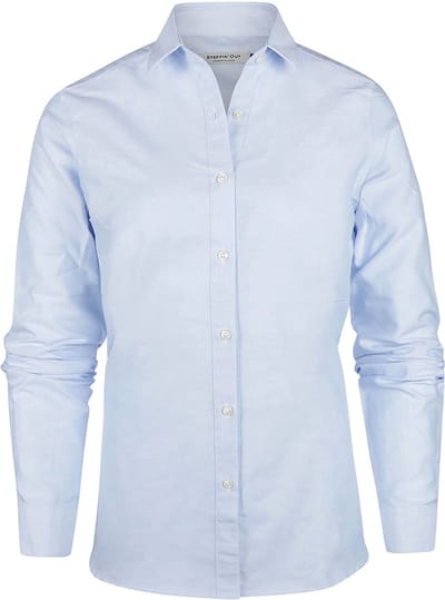 Steppin' Out Blouse Lauren Oxford Dames Lichtblauw - Maat S - Heren
