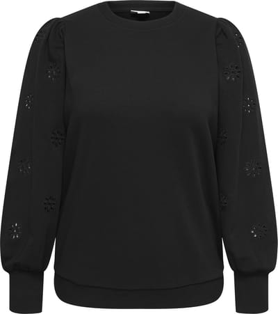 ONLY CARMAKOMA - CARFEMME L/S PUFF EMBROIDERY UB SWT NOOS Dames Trui
