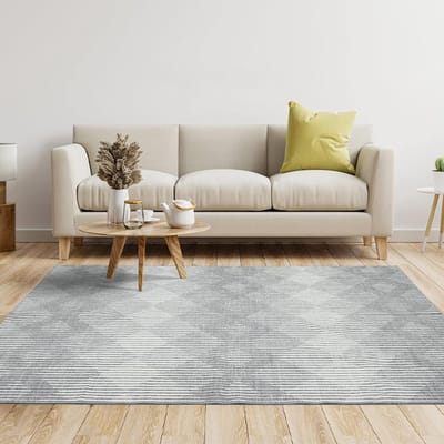 Vloerkleed, rechthoekig, boho-stijl, tapijten, woonkamer, wasbaar, opvouwbaar, chenille, keukentapijt voor slaapkamer, binnen en buiten, tapijt, strepenpatroon, grijs #2, 120x170 cm