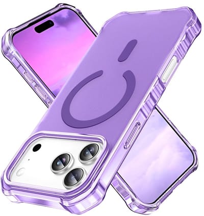 Coverup Hoesje - Geschikt voor iPhone 17 Pro Max Hoesje - Coverup ShockProof TPU Back Cover - MagSafe Compatible - Paars