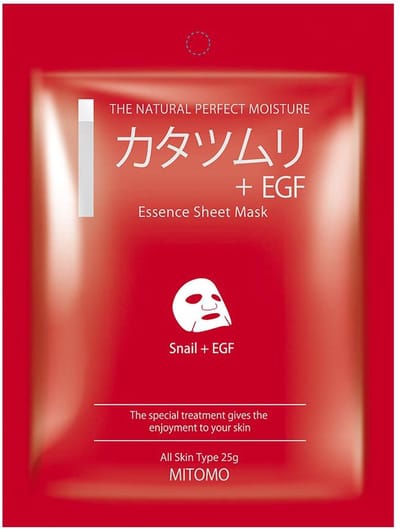 Mitomo Snail & Egf Tissue Masker - 1 x 25g - Gezichtsmasker - Sheet Masker - Gezichtsverzorging Dames