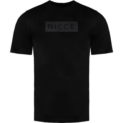 Nicce Korte Mouw Zwart Crew Neck Heren Piek Katoen T-Shirt 0211 K002 0001
