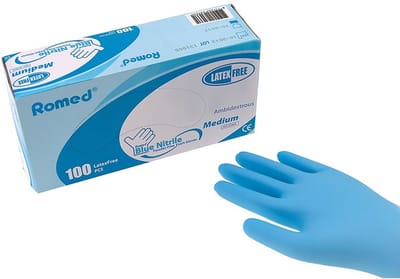 Romed Nitril handschoenen 100 stuks - Poedervrij - Latexvrij - XL - Beschermende handschoenen - Huishoud handschoenen