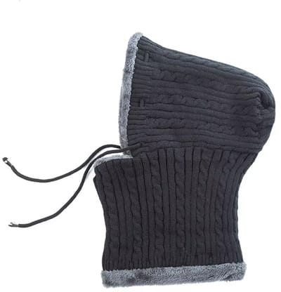 Unisex Warme Gebreide Wintermuts met Nekbescherming – Ski- en Outdoor Muts voor Heren en Dames